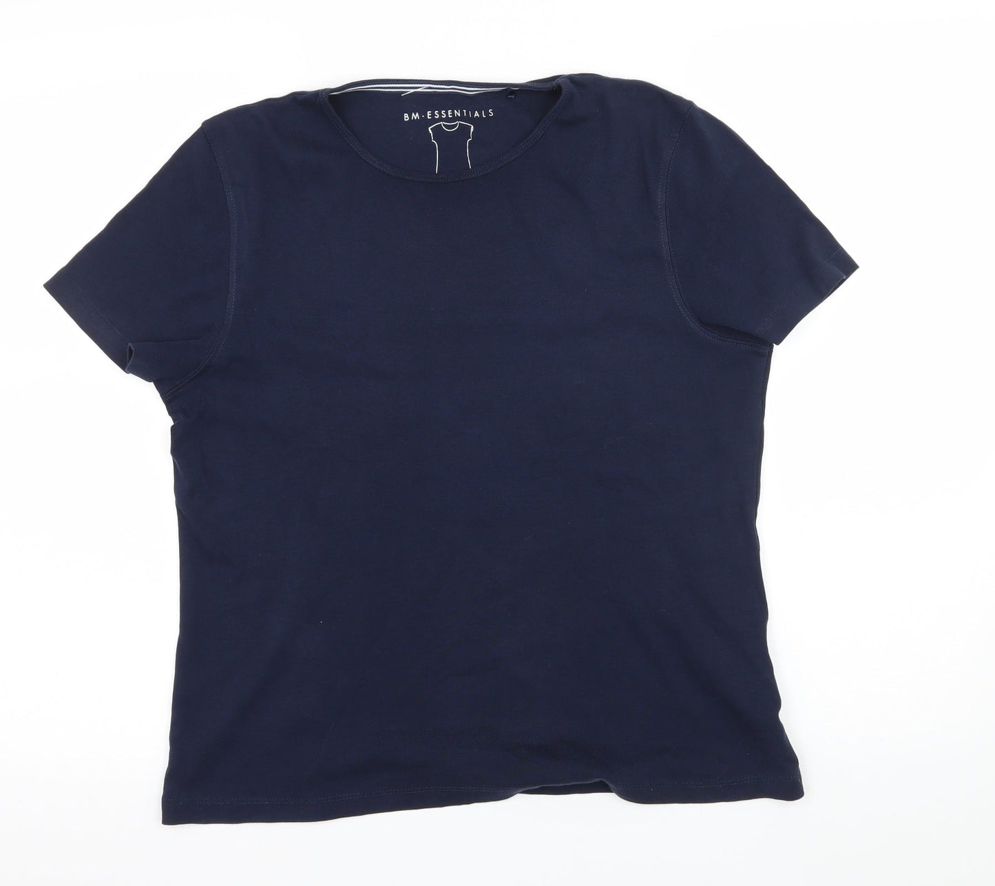 Womens UK Size M Bonmarché Blue Basic T-Shirt