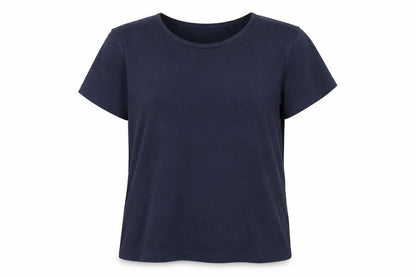 Womens UK Size M Bonmarché Blue Basic T-Shirt