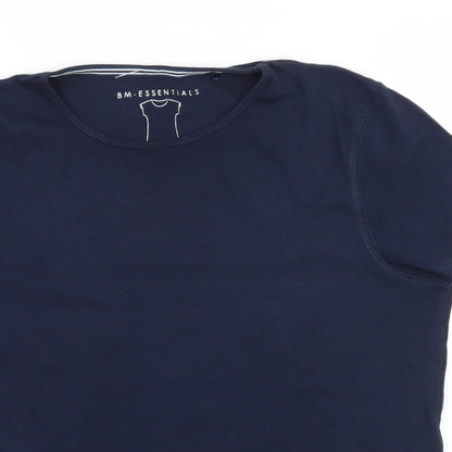 Womens UK Size M Bonmarché Blue Basic T-Shirt