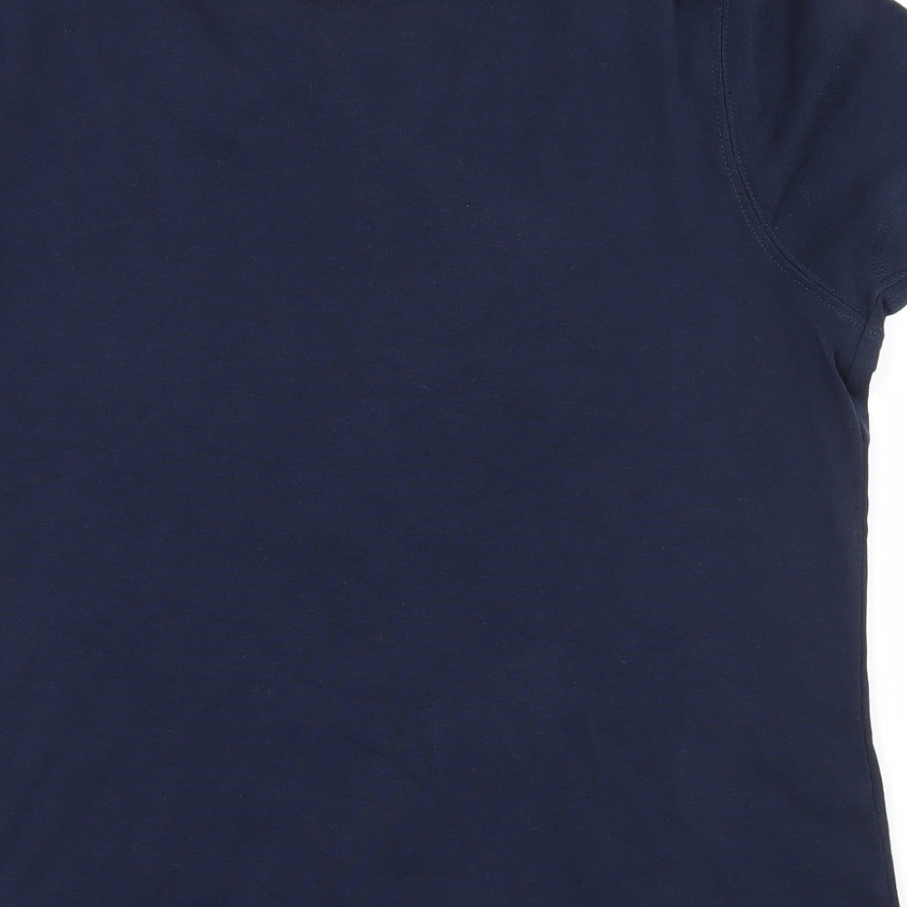Womens UK Size M Bonmarché Blue Basic T-Shirt