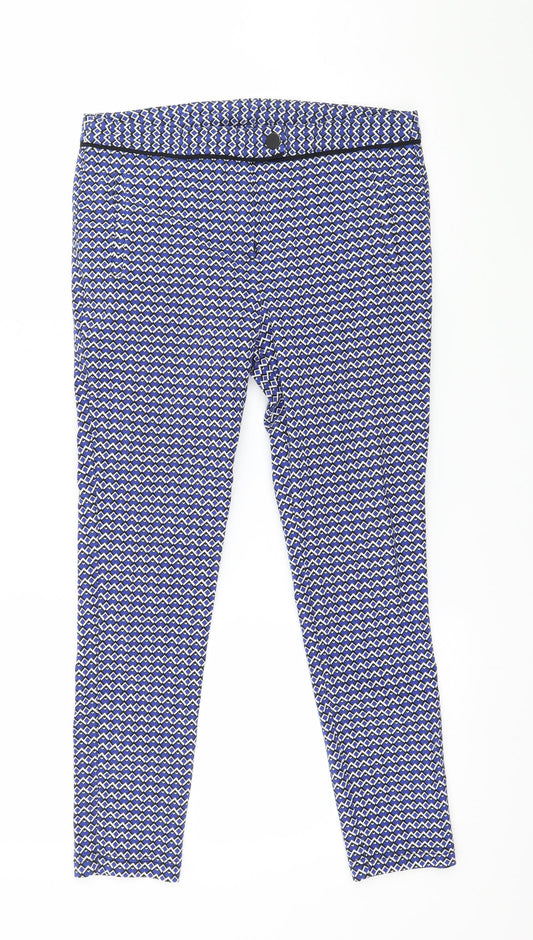 Womens UK Size 10 Dorothy Perkins Regular Fit  Blue Trousers