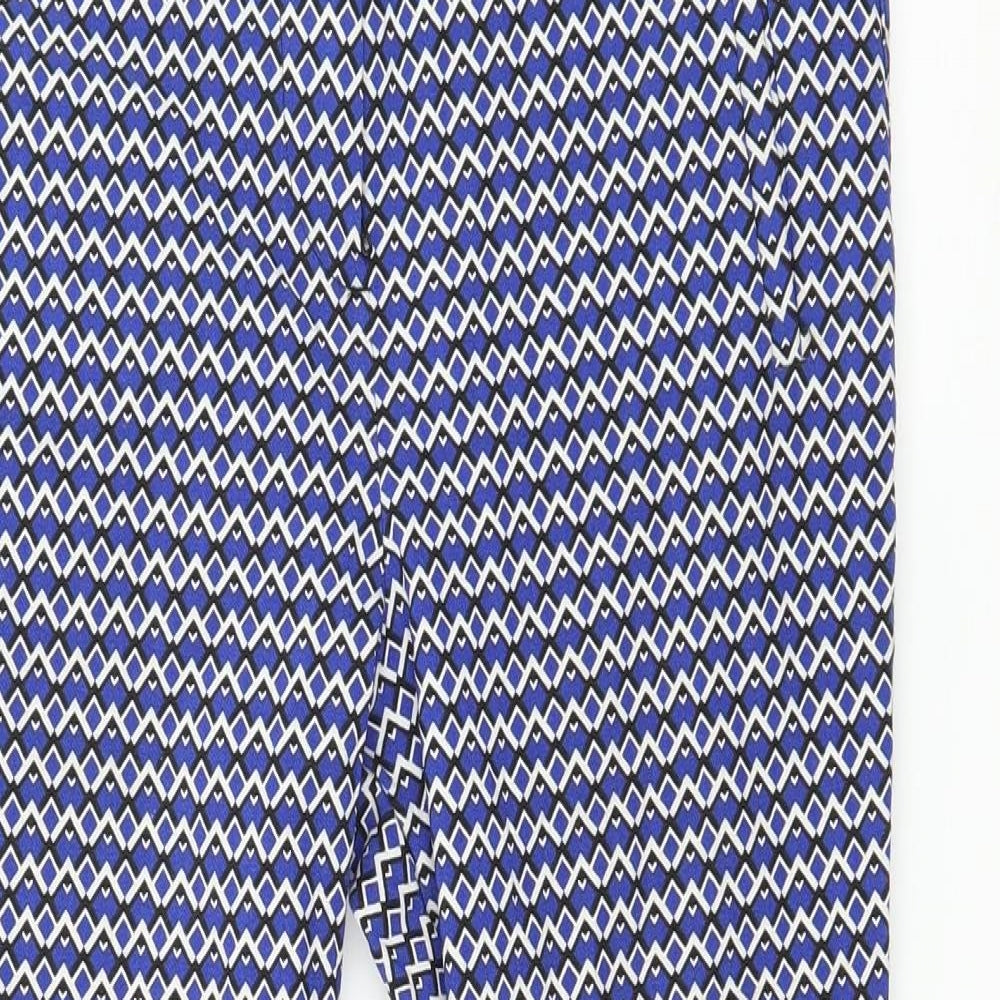 Womens UK Size 10 Dorothy Perkins Regular Fit  Blue Trousers