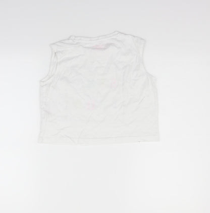 Primark Girls White   Basic T-Shirt Size 11-12 Years