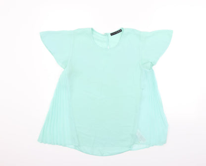 Womens UK Size 8 Atmosphere Green Basic Blouse