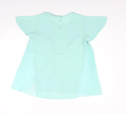 Womens UK Size 8 Atmosphere Green Basic Blouse