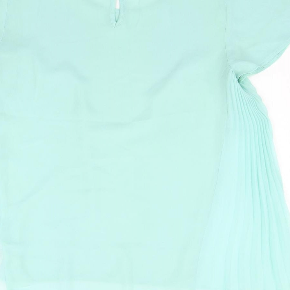 Womens UK Size 8 Atmosphere Green Basic Blouse