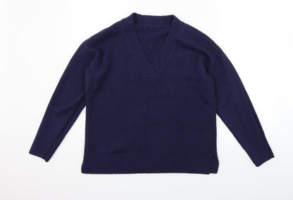 Nutmeg Womens Blue   Pullover Jumper Size 10