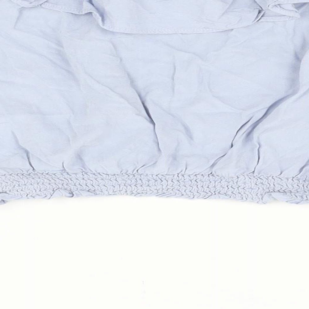 H&M Girls Blue   Basic Blouse Size 10-11 Years
