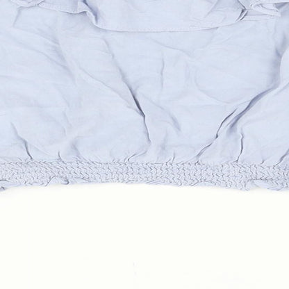 H&M Girls Blue   Basic Blouse Size 10-11 Years