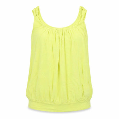 Womens UK Size 14 Very Yellow Basic Tank