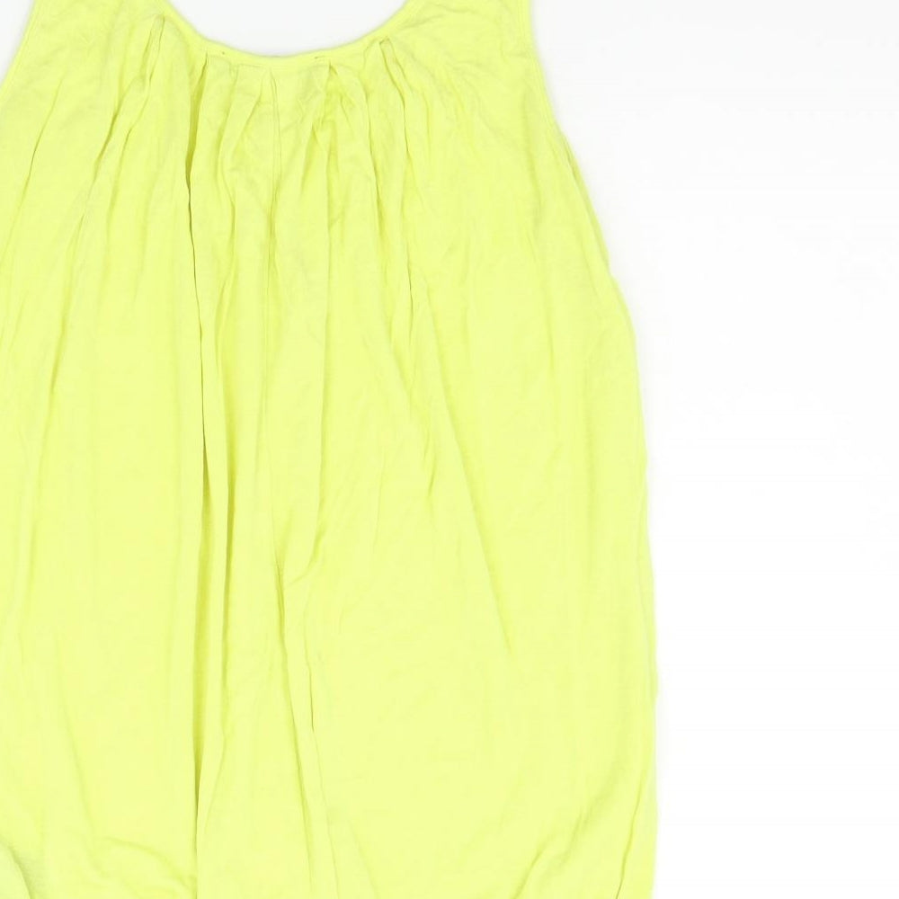 Womens UK Size 14 Very Yellow Basic Tank