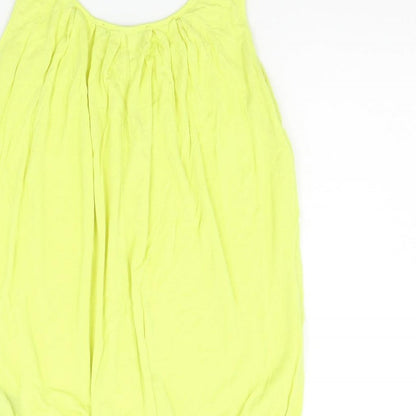 Womens UK Size 14 Very Yellow Basic Tank