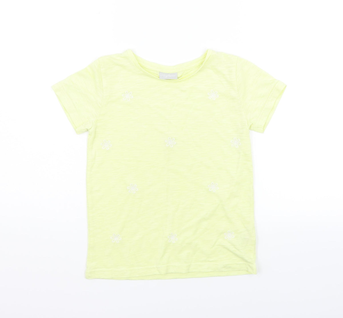Matalan Girls Yellow   Basic T-Shirt Size 10 Years