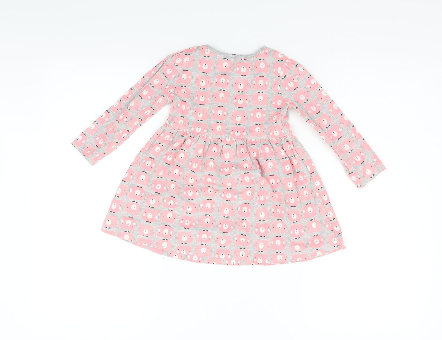 George Girls Grey Geometric  Fit & Flare  Size 2 Years