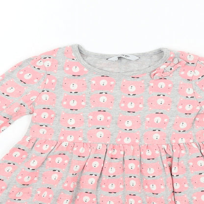George Girls Grey Geometric  Fit & Flare  Size 2 Years