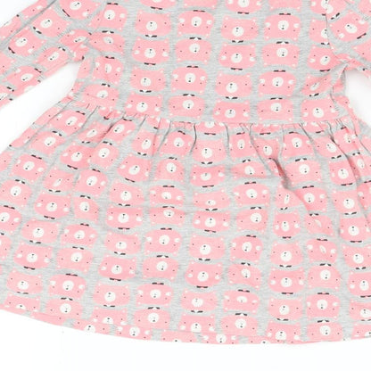 George Girls Grey Geometric  Fit & Flare  Size 2 Years