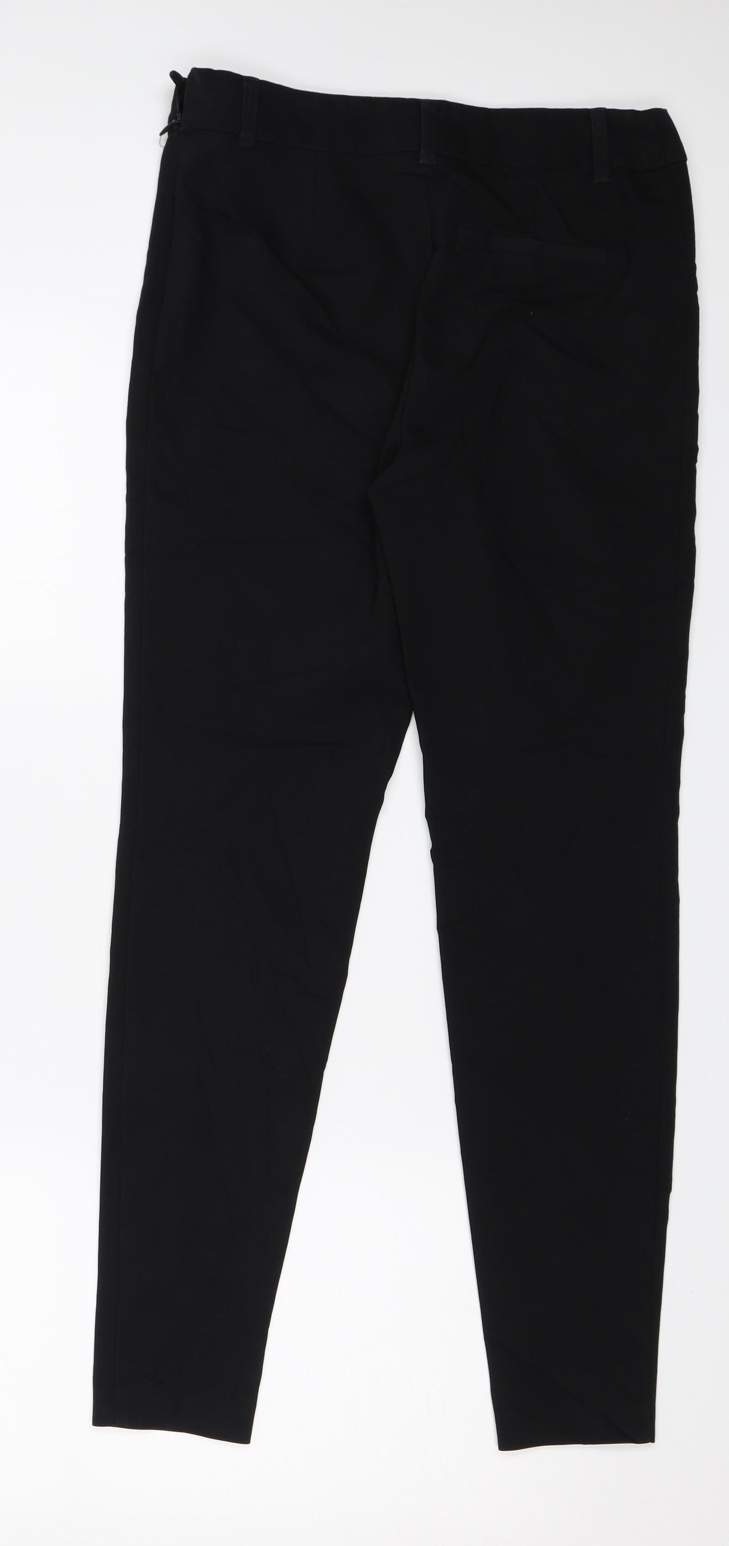 Womens UK Size 8 Papaya Regular Fit  Black Trousers
