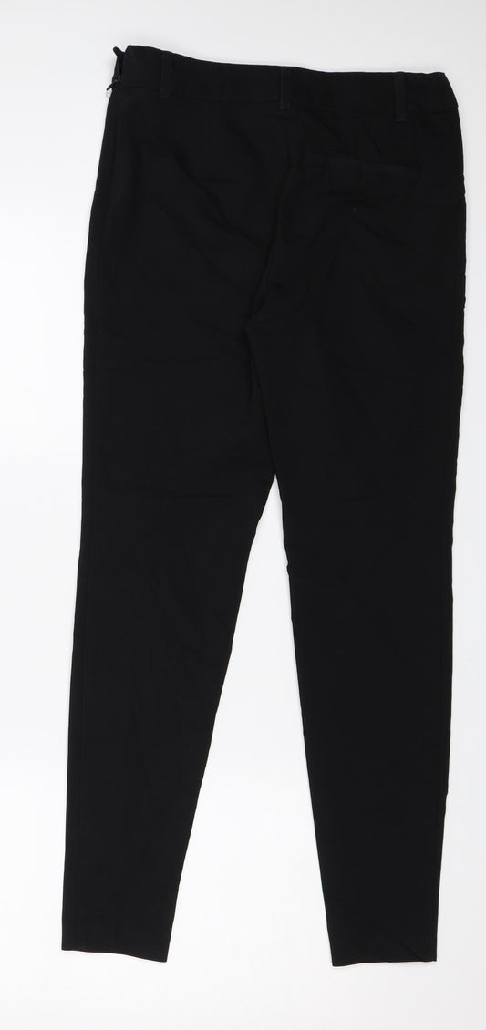 Womens UK Size 8 Papaya Regular Fit  Black Trousers