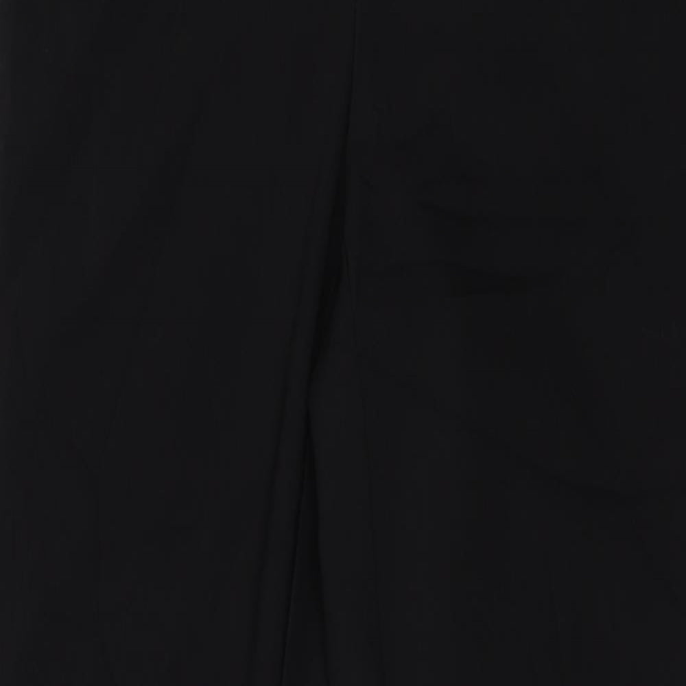 Womens UK Size 8 Papaya Regular Fit  Black Trousers
