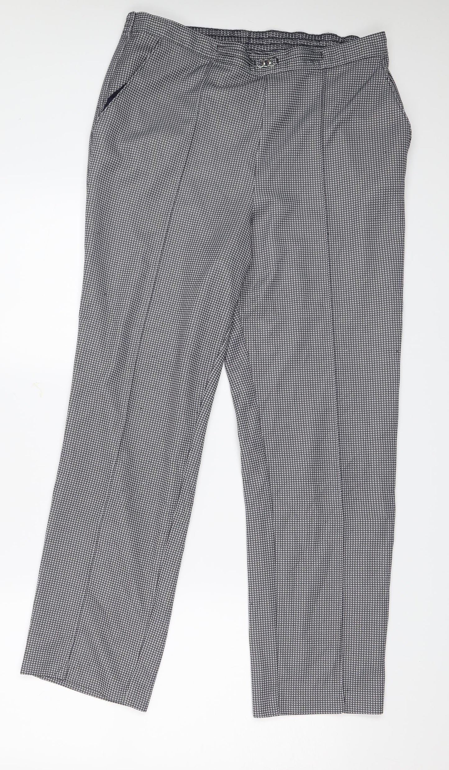 Womens UK Size M Marks and Spencer Regular Fit  Grey Trousers