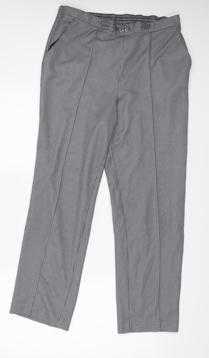 Womens UK Size M Marks and Spencer Regular Fit  Grey Trousers