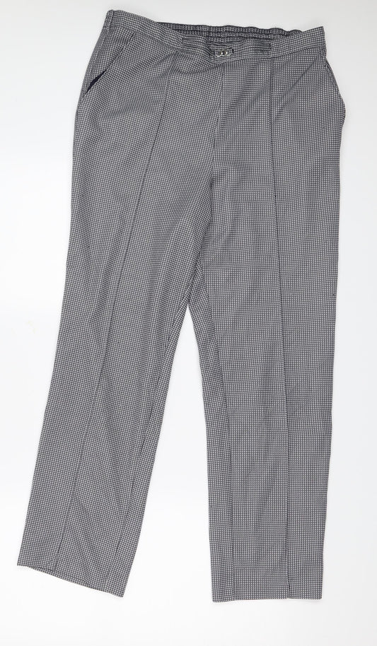 Womens UK Size M Marks and Spencer Regular Fit  Grey Trousers