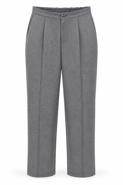 Marks & Spencer Womens Grey Plaid  Trousers  Size M L26 in