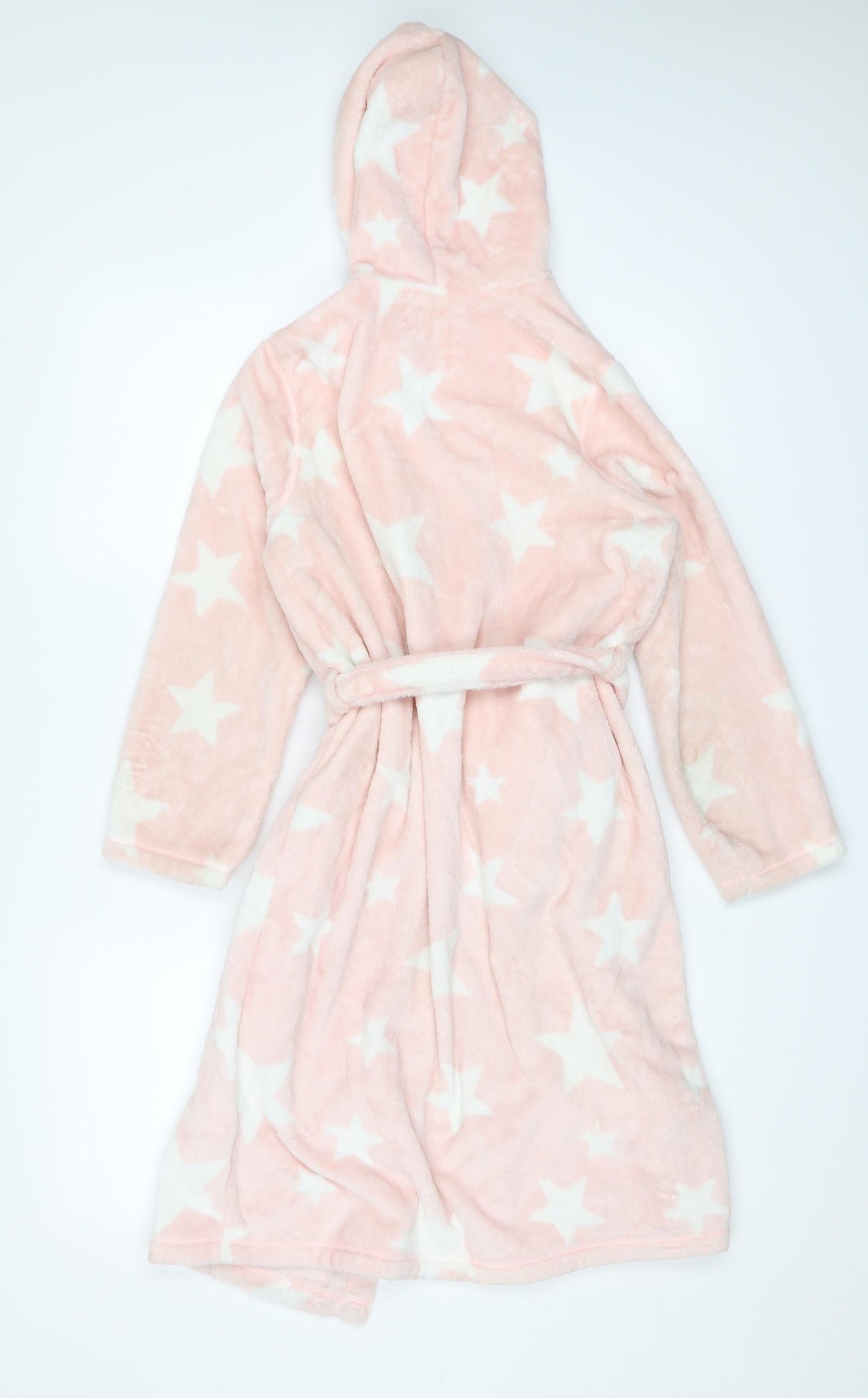 M&S Girls Pink Solid  Top Robe Size 9-10 Years  - Stars