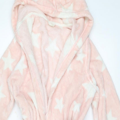 M&S Girls Pink Solid  Top Robe Size 9-10 Years  - Stars