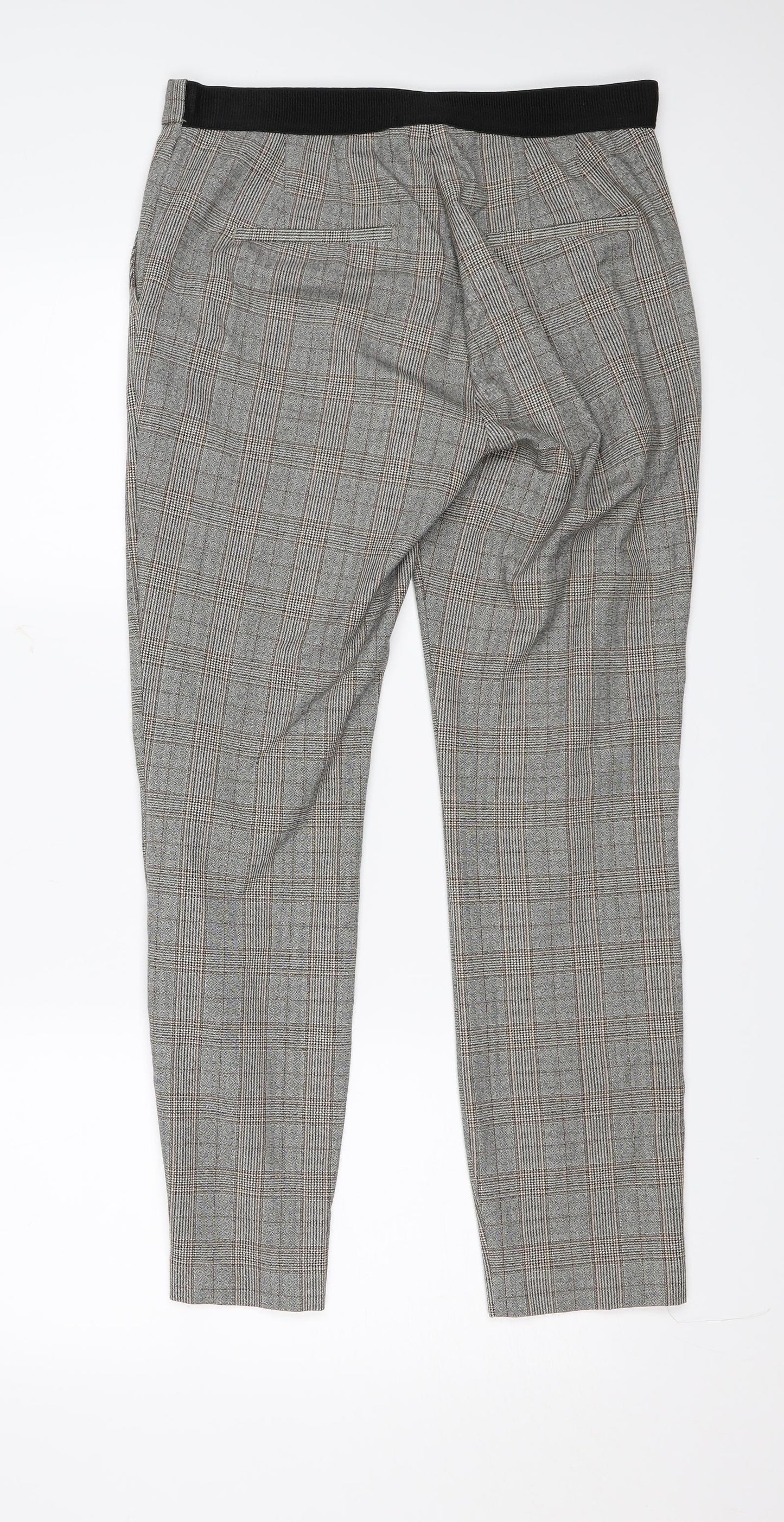 Womens UK Size M Zara Regular Fit  Grey Trousers