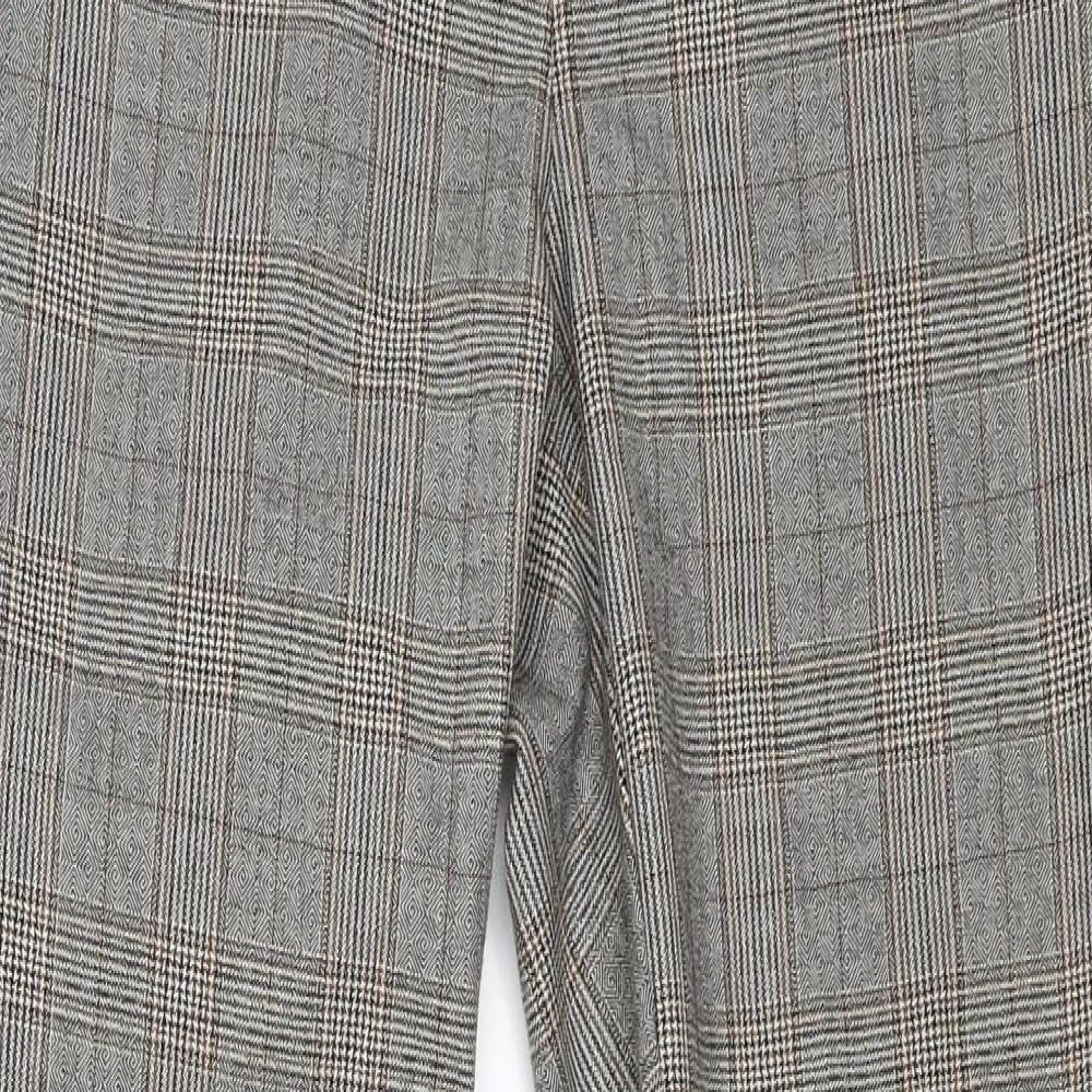 Womens UK Size M Zara Regular Fit  Grey Trousers