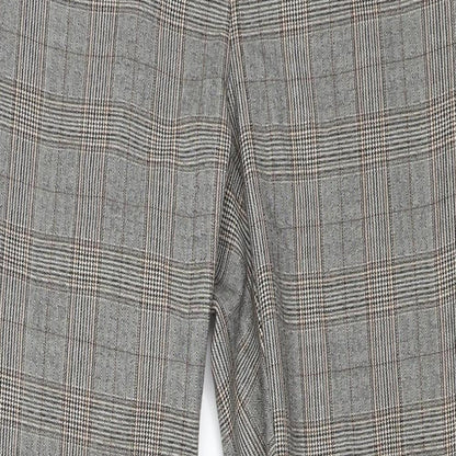 Womens UK Size M Zara Regular Fit  Grey Trousers