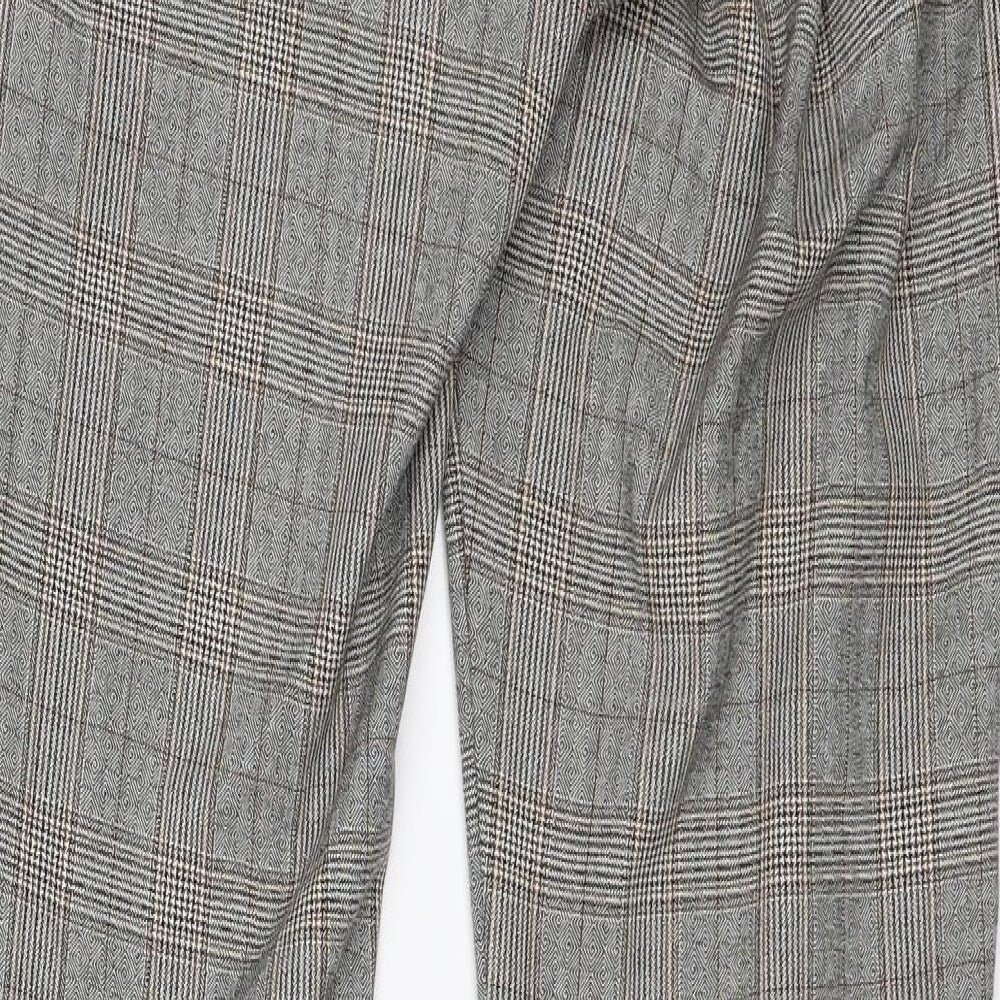 Womens UK Size M Zara Regular Fit  Grey Trousers