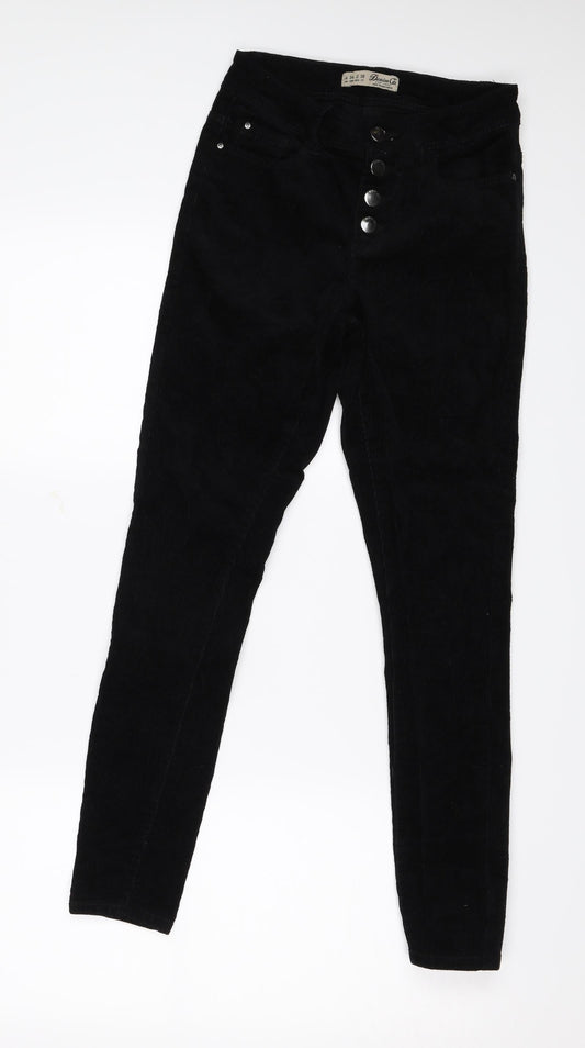 Denim & Co. Womens Black   Skinny Jeans Size 6 L27 in