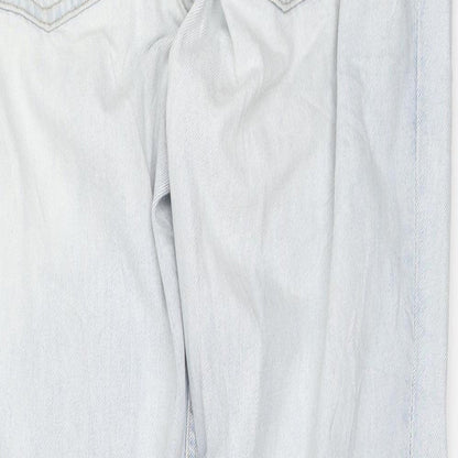 Mens UK Size 31 in Preworn Regular Fit Cropped Blue Jeans