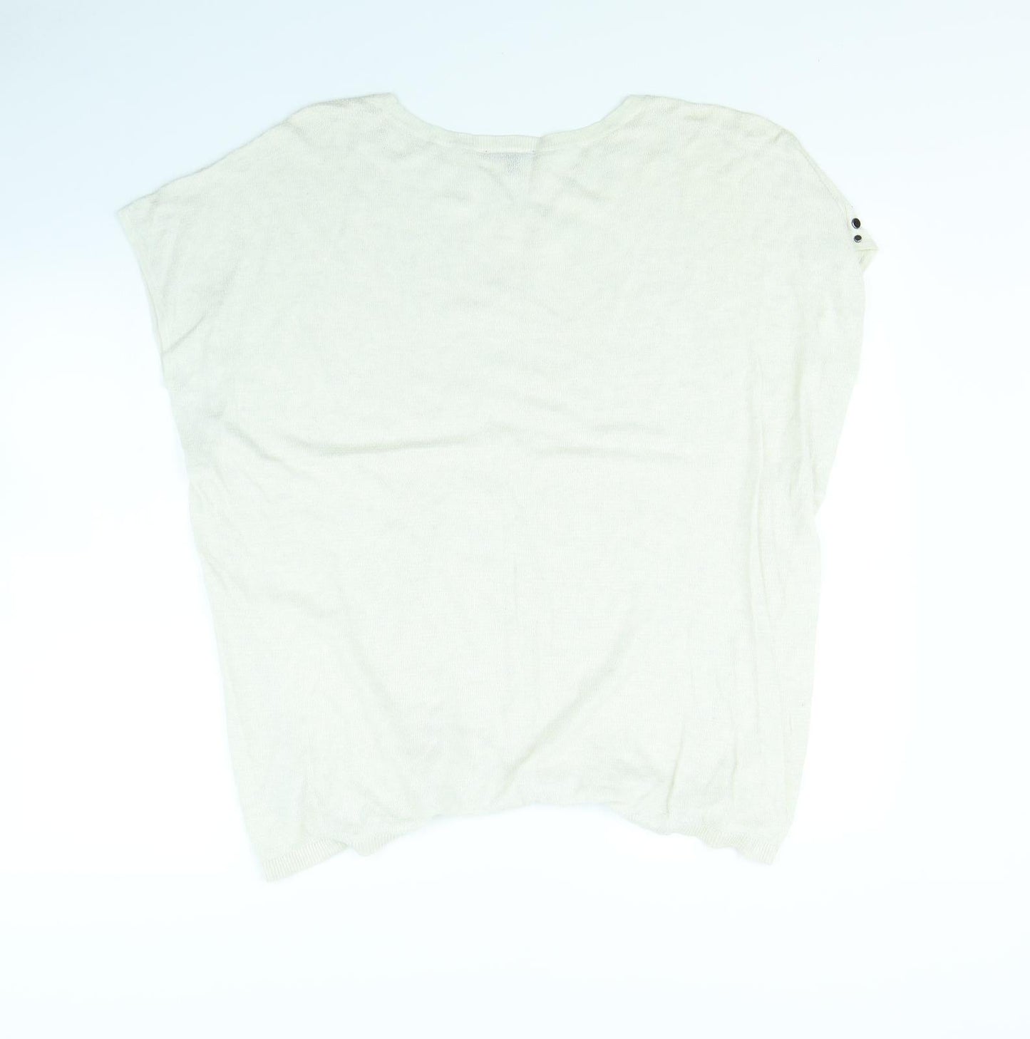 Warehouse Womens White   Pullover Jumper Size 10