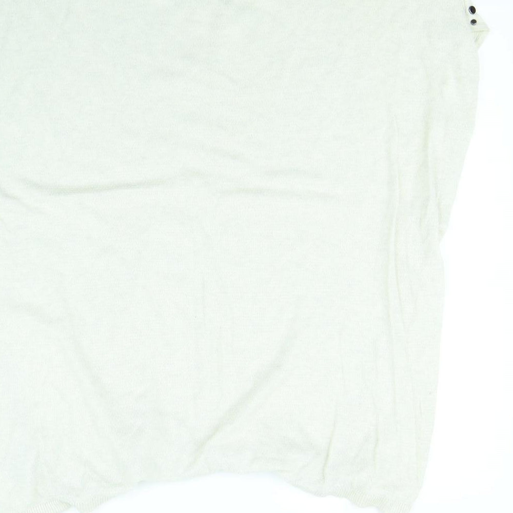 Warehouse Womens White   Pullover Jumper Size 10