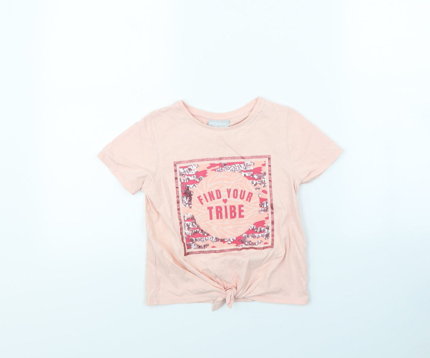 I Love Girlswear Girls Pink   Cropped T-Shirt Size 7 Years