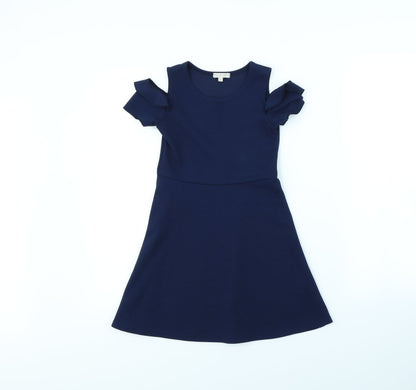 FG4 Girls Blue   Fit & Flare  Size 5 Years