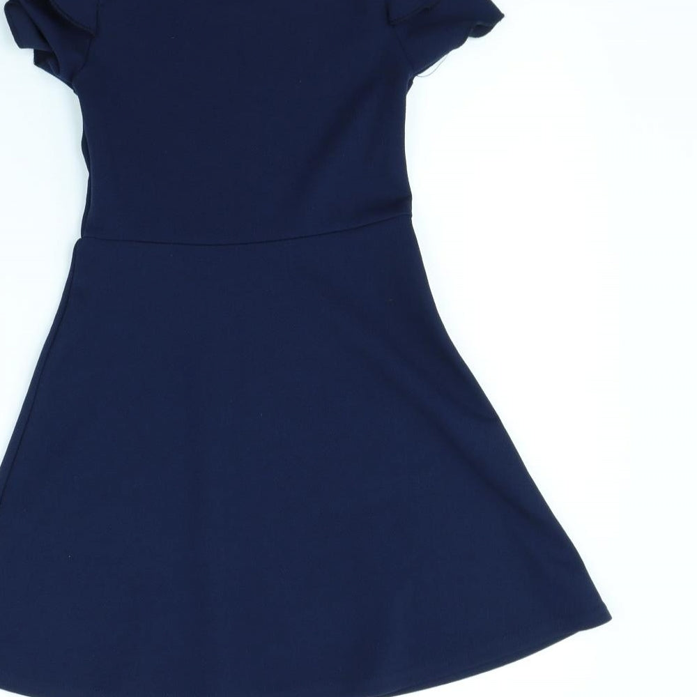 FG4 Girls Blue   Fit & Flare  Size 5 Years