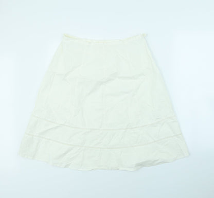 For Women Womens White   Flare Skirt Size 32 in