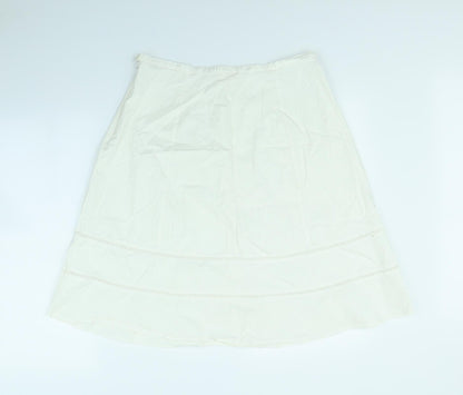 For Women Womens White   Flare Skirt Size 32 in