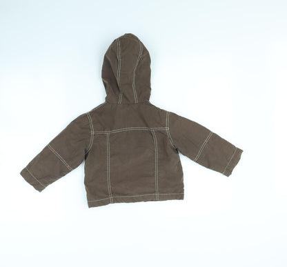Mothercare Girls Brown   Rain Coat Coat Size 2 Years