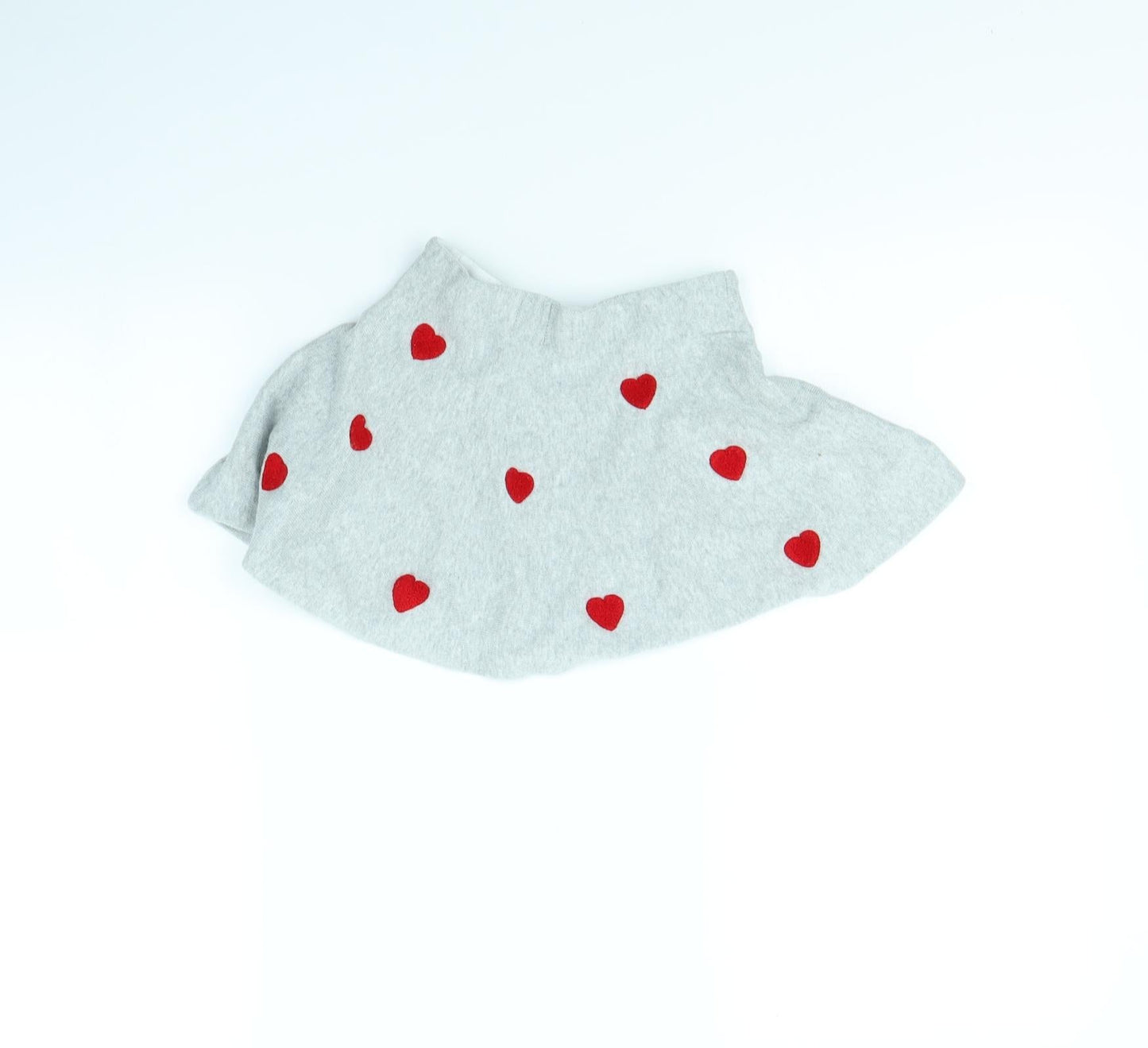 H&M Girls Grey Polka Dot  Flare Skirt Size 4 Years - Heart