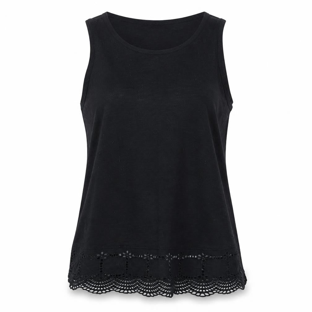 Womens UK Size 10 New Look Black Basic Tank