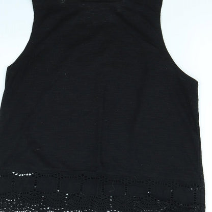 Womens UK Size 10 New Look Black Basic Tank