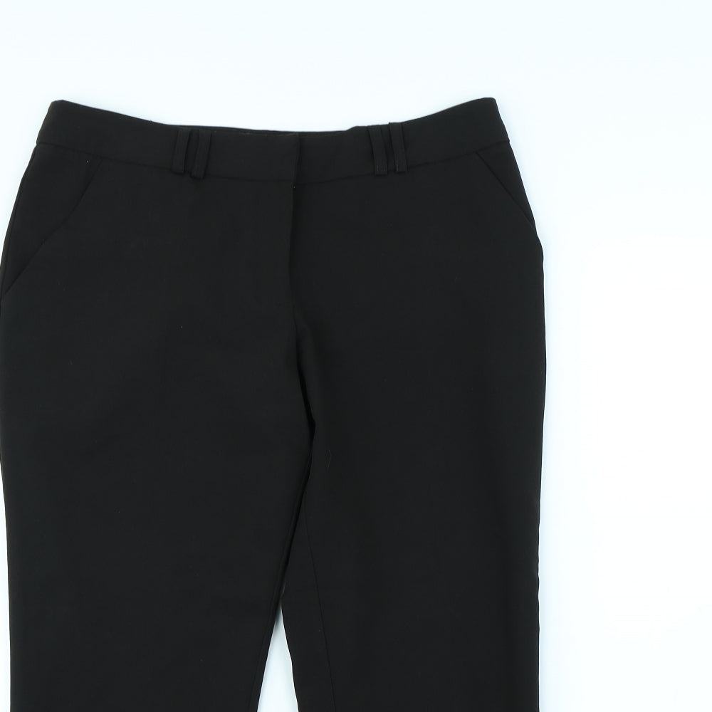 Womens UK Size 12 Dorothy Perkins Regular Fit Dress Pants Black Trousers