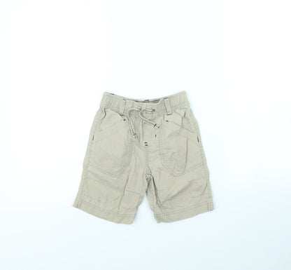 NEXT Boys Beige   Cropped Trousers Size 3-6 Months