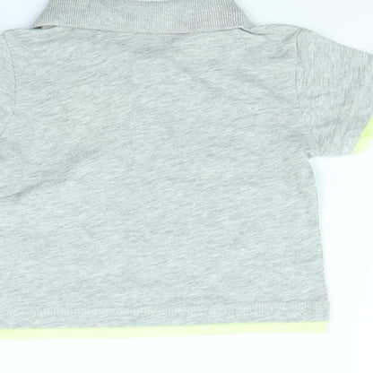 Zara Boys Grey   Basic Polo Size 3-6 Months