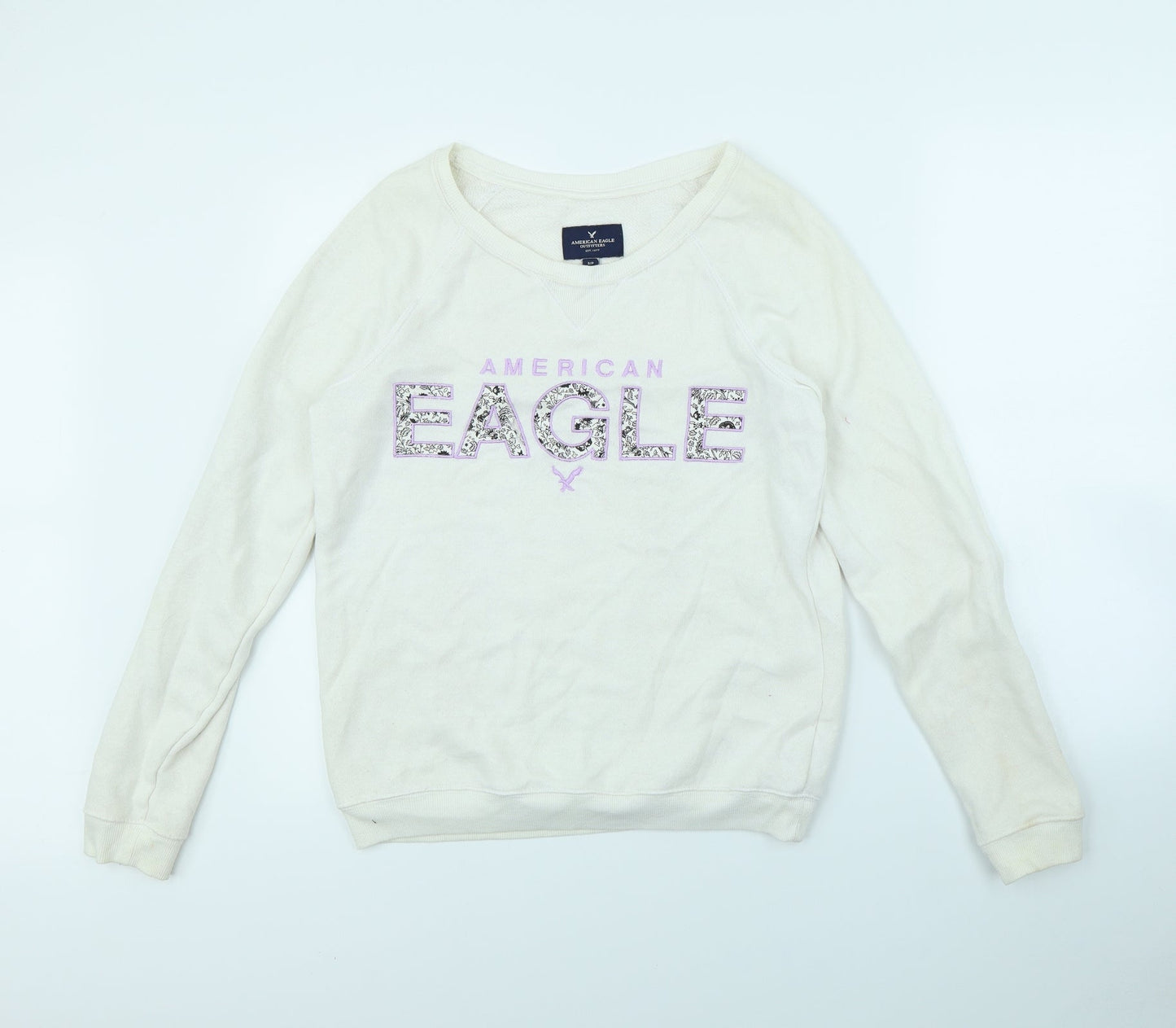 American Eagle Womens White   Pullover Jumper Size S  - American eagle